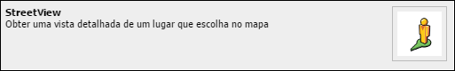Obter uma vista detalhada de um lugar que escolha no mapa